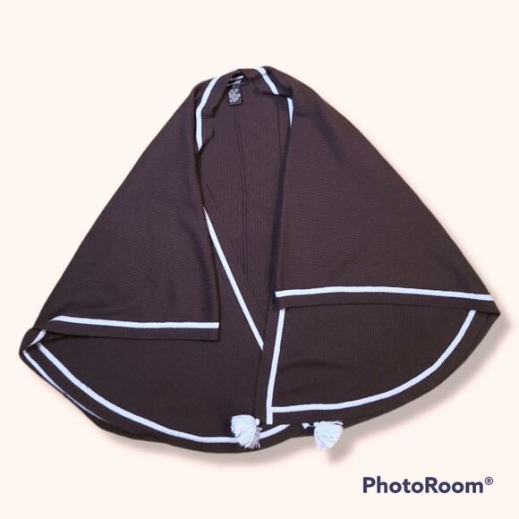 Colette Mordo For Sadimara Wool Blend Cape Poncho Outerwear OS - Picture 1 of 3